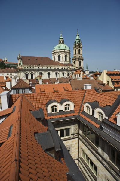City rooftops.
