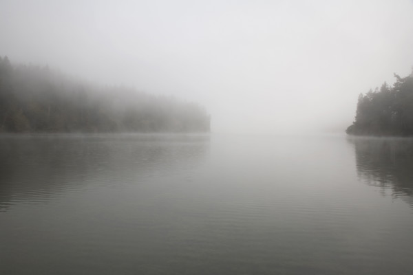 Foggy lake scene. Date : 2008