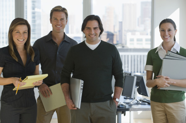Portrait of business people.