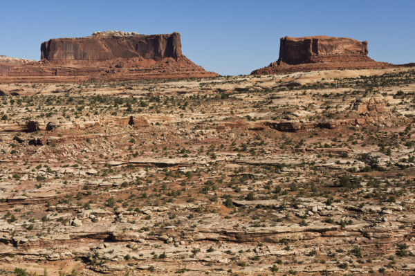Monitor and Merrimack buttes, Utah.