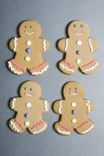 Gingerbread man cookies. Photographe : Kristin Lee