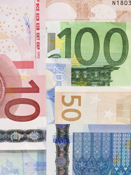 Close up paper currency. Photographe : Jamie Grill