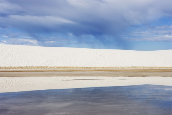 Dunes de sable blanc