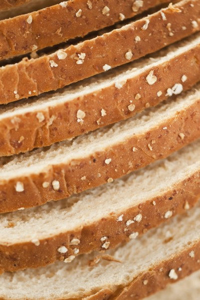 Sliced bread, close-up.