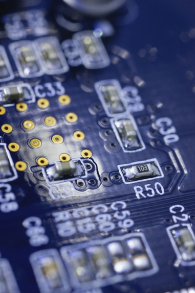 Circuit Board, close-up.