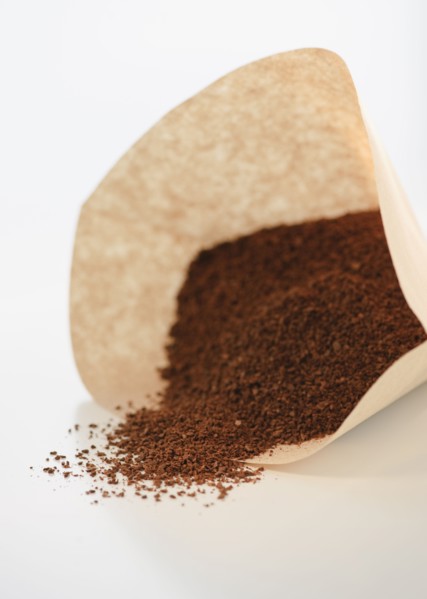Coffee in filter.