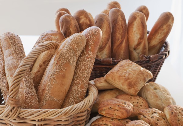 Assorted Breads and baked goods.