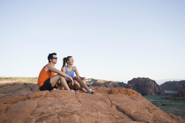 Runners at Red Rock taking a break