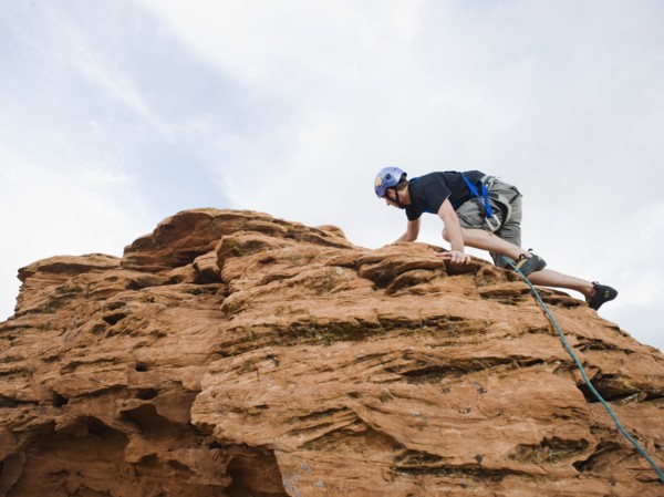 A rock climber at Red Rock