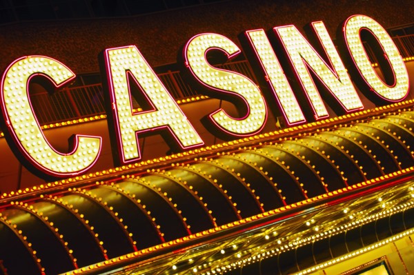 Las Vegas casino sign.