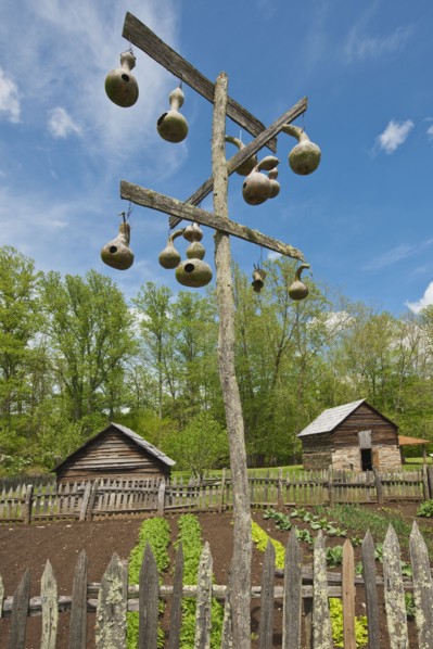 Birdhouses at Smoky Mountain National Park.
