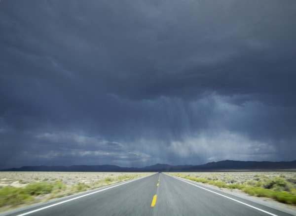 A scenic and empty road