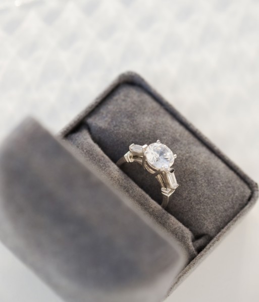 An engagement ring