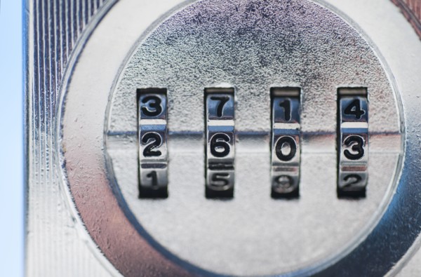 Combination lock.