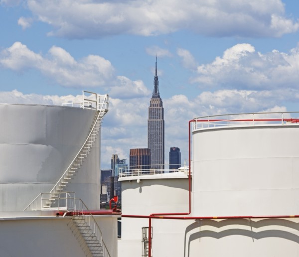 Oil storage tanks