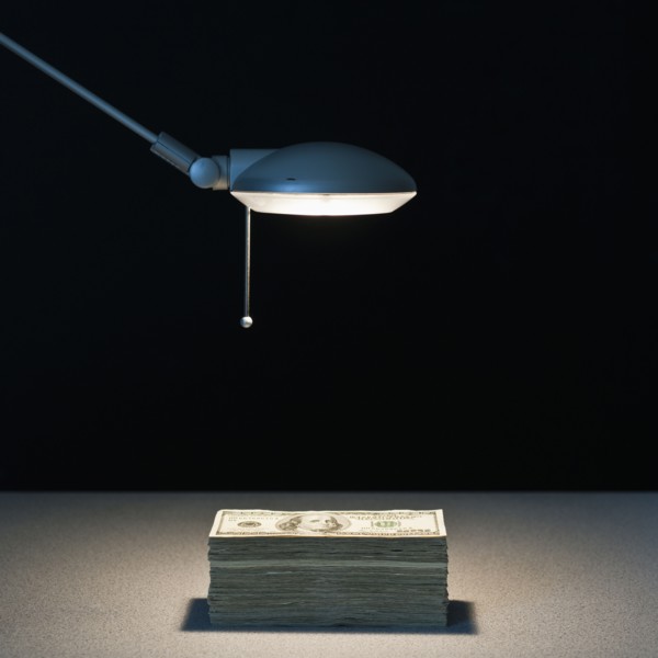Light on money.