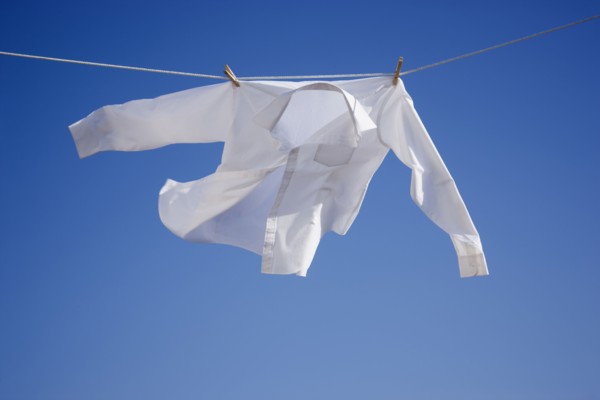 Shirt on clothes line