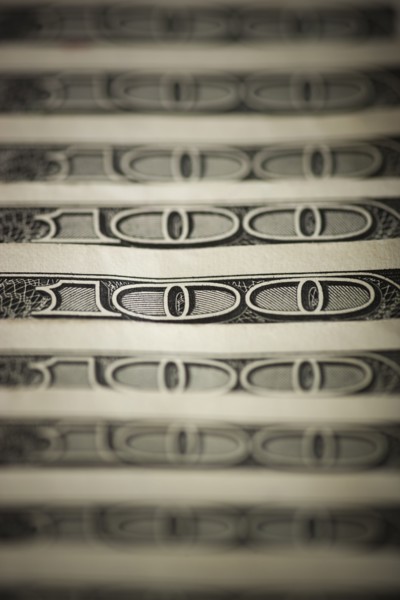 One hundred dollar bills