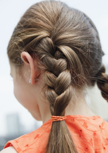 Female child's braids