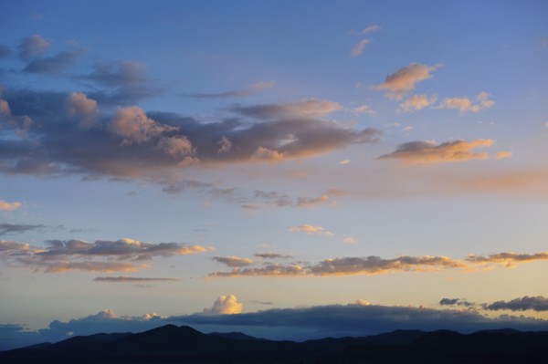 Scenic sky at dusk.