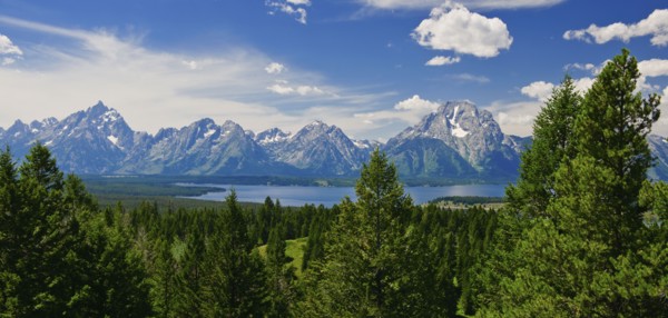 Scenic mountain lake.