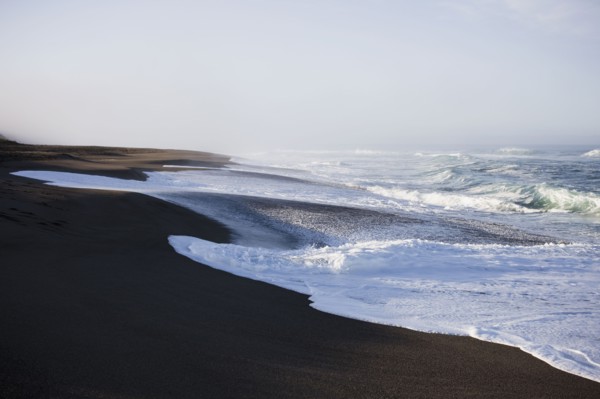 Waves crashing