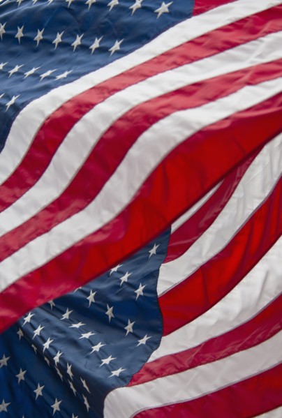 American flag.
