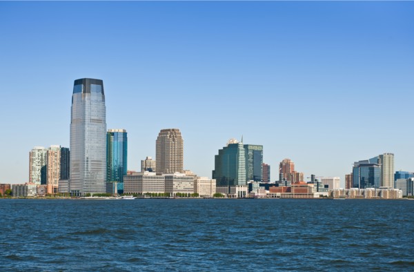 Waterfront downtown buildings.
