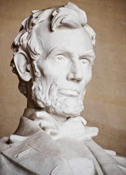 Statue of Abraham Lincoln.