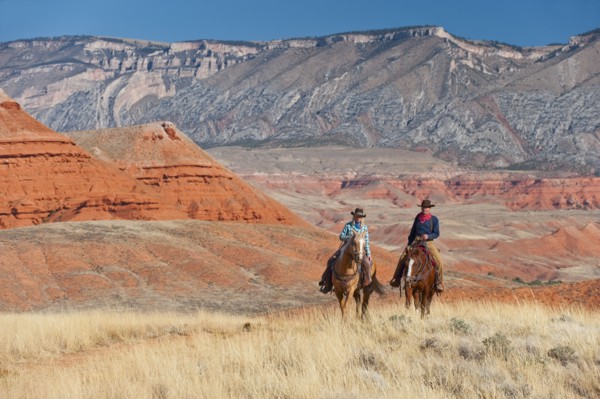 Horseback riders.