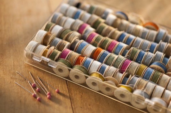 Spools of thread.