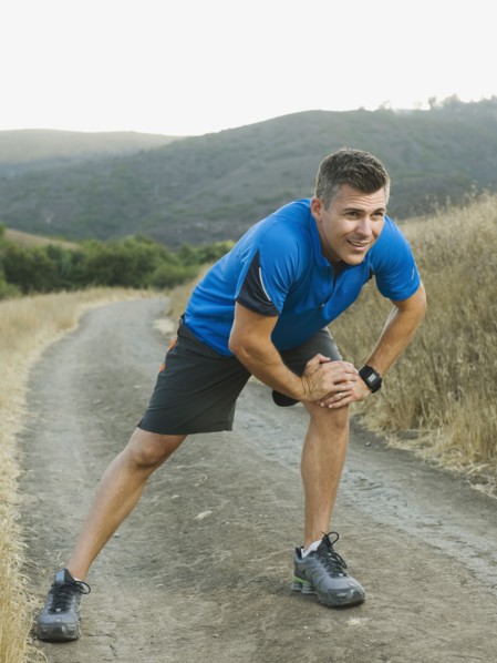 Man stretching