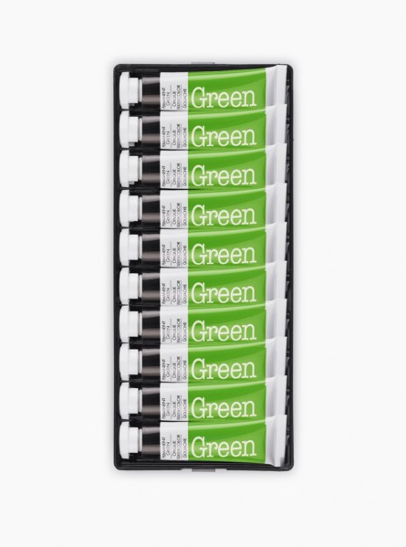 Green paint tubes