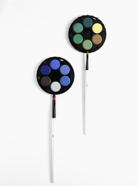 Paint and brushes