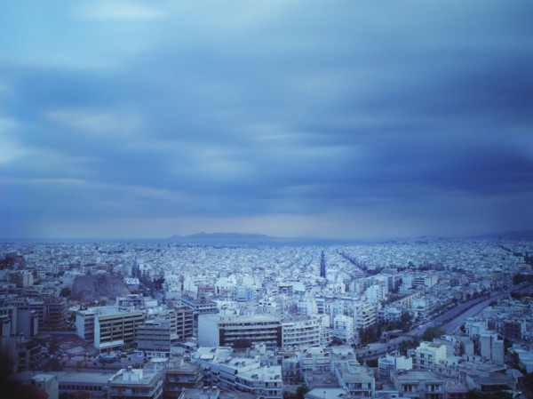 Aerial view of city