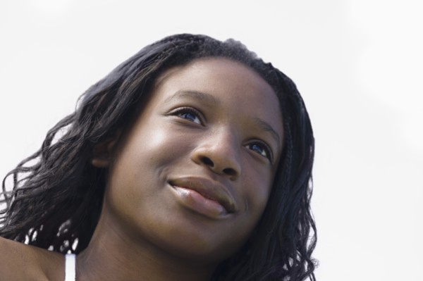 Portrait of young woman
