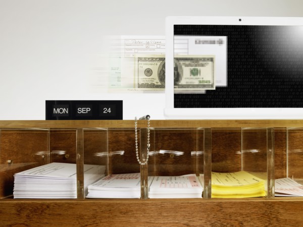 Bank counter