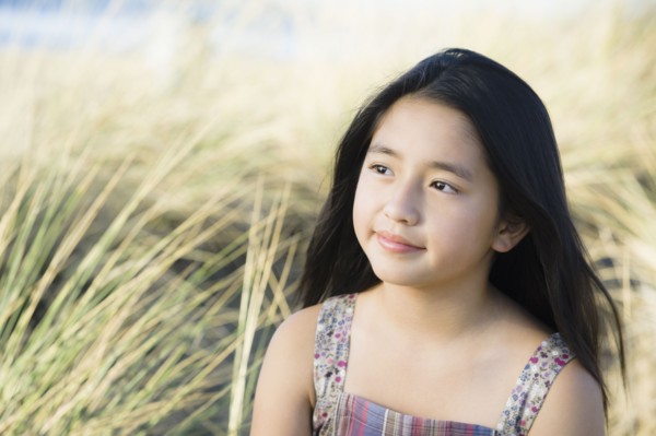 Girl in field