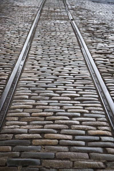 Cobblestone street