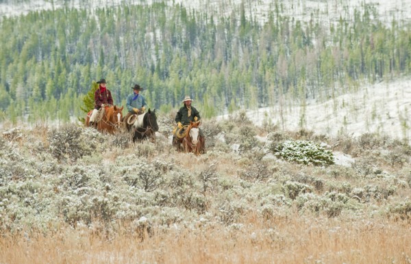 Horseback riders.