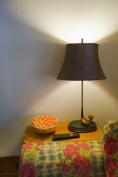 Side table in living room.