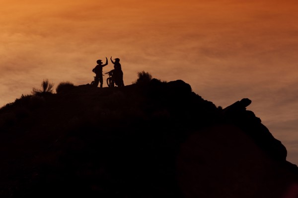 Downhill mountain bikers. Photographer: Dan Bannister