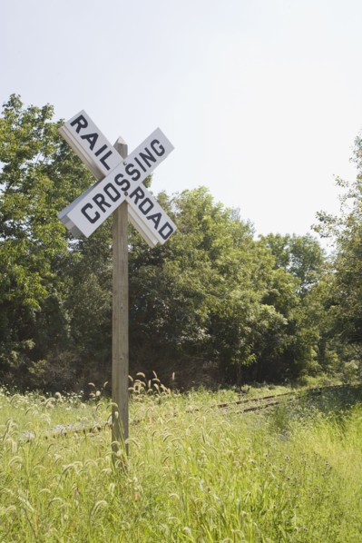 Railroad crossing. Photographer: Chris Hackett
