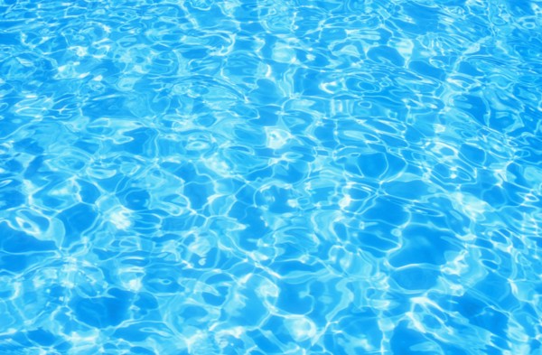 clear blue water