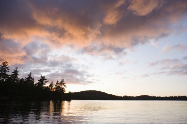 Lake at sunset. Photographer: Chris Hackett