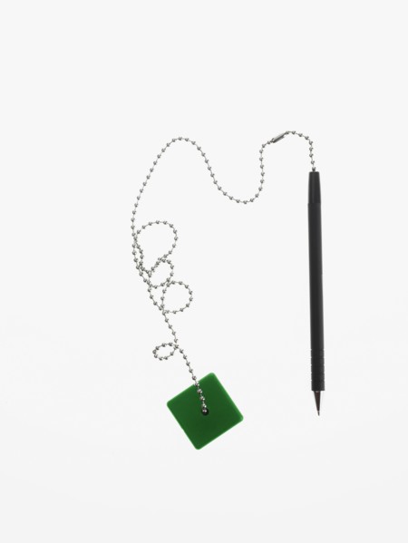 Pen on a chain. Photographer: David Arky