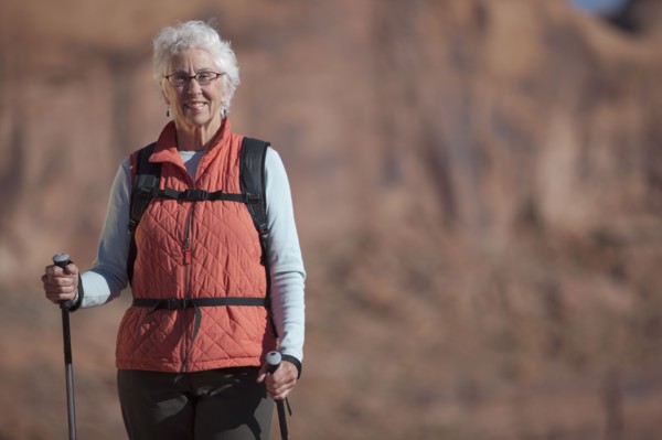 Elderly hiker. Photographer: Dan Bannister