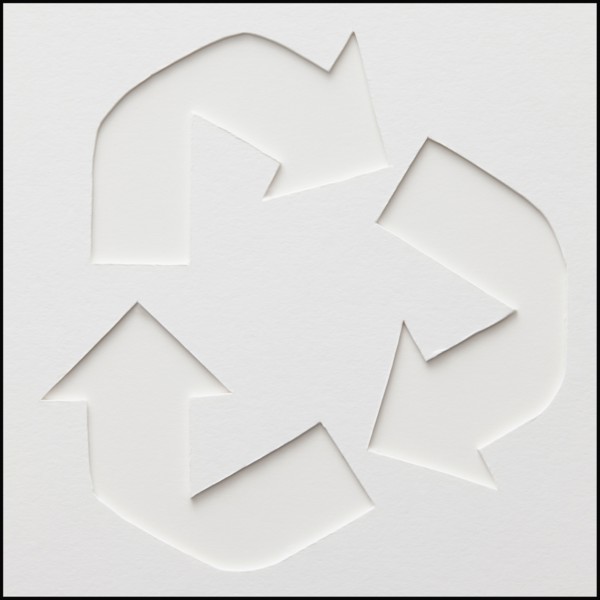 Recycle symbol. Photographe : Mike Kemp