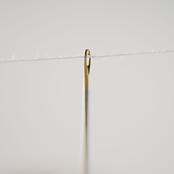 Threaded needle. Photographe : Jamie Grill