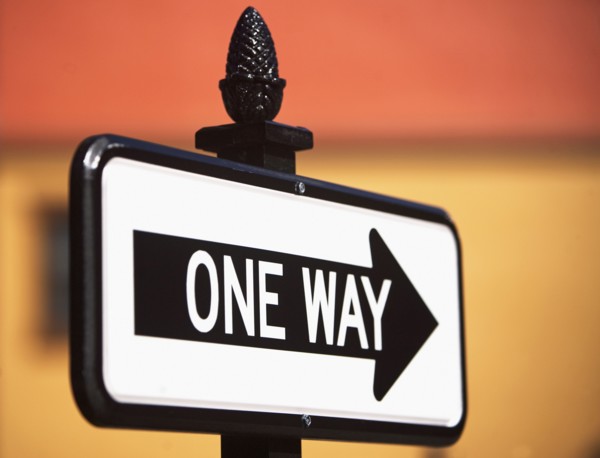 One way sign. Photographe : fotog